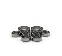 Rc Roulement PièCes pour Arrma pour Gorgon 4X2 Mega 550 1/10 Kit 8 Roulements Moyeu Roue Pré Graissés Caoutchouc Noir Étanche Pièces Rechange Voiture RC Moteur Brushed