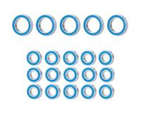 Rc Roulement PièCes pour HPI pour Savage pour Flux XS 1/10 Kit 20 Roulements Étanches Caoutchouc Bleu Camions Améliorations Précision Haute Vitesse Accessoire RC