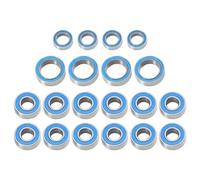 Rc Roulement PièCes pour Tamiya pour TT01 Forme pour TT01 TT01E TT01D pour TT02B Kit 20 Roulements À Billes Scellés Caoutchouc Voiture RC Pièces Et Accessoires Mise À Niveau