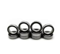 Rc Roulement PièCes pour Traxxas pour Arrma pour Axial pour Losi Redcat 10 Roulements Billes Gorge Profonde Acier avec Joint Caoutchouc Noir Rechange Modèles Réduits Radiocommandés