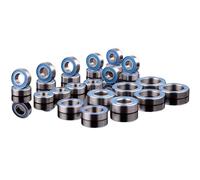 Rc Roulement PièCes pour Traxxas pour E-Revo 25 Pièces Kit De Roulements À Billes sans Balais Modèle RC Métrique avec Joint en Caoutchouc Bleu pour Voiture De Course