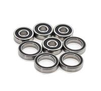Rc Roulement PièCes pour Traxxas pour Maxx pour Slash 1/10 5099A Roulement Billes Étanche Caoutchouc Noir 8 Pièces Rechange Accessoire Réparation Modèle Réduit Voiture RC