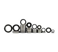 Rc Roulement PièCes pour Traxxas pour Maxx pour Slash 102076-4 26 Pièces Roulements Billes Acier Chromé Étanchéité Caoutchouc Noir Graissé Voiture Télécommandée Short Course Truck