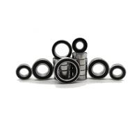 Rc Roulement PièCes pour Traxxas pour Slash 4x4 2WD 1/10 Jeu Roulements Billes Accessoire Modèle Réduit Voiture RC Acier Chromé Scellé par Caoutchouc Noir Assemblage