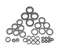 Rc Roulement PièCes pour Traxxas pour XRT 78086-4 1/6 5196A Acier Chromé Pré-graissé 33 Pièces Kit Complet De Roulements À Billes Noirs Étanches Pièces pour Voitures Radiocommandées
