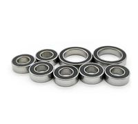 Rc Roulements à Billes Pour Arrma Pour Gorgon 4X2 Mega 550 Brushed 1/10 8 Pièces Kit Roulements Moyeu Roue Scellés En Caoutchouc Noir Pré Graissés Voiture RC Pièces Mise Niveau