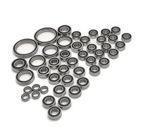 RC Roulements Pour Traxxas Pour Summit 1/10 45 Pièces Kit Complet De Roulements À Billes En Acier Chromé Avec Joints En Caoutchouc Noir Pré Graissé