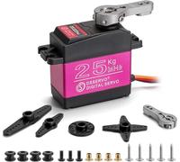 RC Servo Servo de direction numérique étanche à couple élevé 25 kg Servo numérique Modélisme Engrenage métallique Servos DS3225 pour robot de voiture RC 1/10 1/8