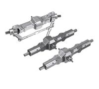 RC-Set essieu Avant pour WPL pour B16 B36 Q60 Q63 Q64 pour Fayee FY004 pour MN-77 6WD 6X6 RC, Pièces De Mise À Niveau Voiture, Essieu Arrière Intermédiaire Avant en Métal(B)