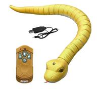 RC Snake Toy Robot - Télécommande réaliste, Serpents glissants | Jouets reptiles interactifs Halloween, corps flexible, mouvement recharge USB, décoration amusante pour la fête