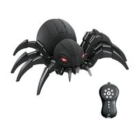RC Spider - ABS + Composants Électroniques 15x10x8cm | Abeille À Distance | Cool Lights - Animal Télécommandé Avec Fonction Complète Réaliste, Radiocommande, Action Rampante Pour De 4 À 6 Ans
