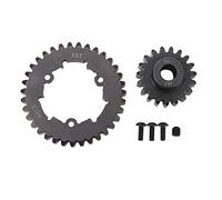 RC Spur Motor Gear Set Premium Steel 35T Spur Gear Pinion Remplacement de Traxxas x Maxx 6S 8S 1/5 RC Car Black M1.5 Module d'engrenage avec vis (19t)