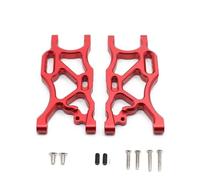 Rc Suspension PièCes Pour Arrma Pour Limitless Pour Infraction 1/7 Pour Typhon 6S 1/8 2 Pièces Métal Bras Suspension Inférieur Arrière Voiture RC Pièces Réparation Modification(Red)