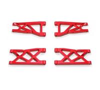RC Suspension Raccords Pour Arrma Pour Granite 4x4 Pour Senton Pour Vorteks Pour Typhon 1/10 AR330443 AR330516 Kit Bras Suspension Avant Arrière RC Pièces Détachées(Red)