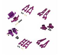 RC Suspension Raccords Pour Hyper GO Pour MJX 20208 Pour JJRC C8811 1/20 Avant Arrière Supérieur Inférieur Bras Oscillant Support Suspension Voiture Rc Pièces Pour Buggy(Purple)