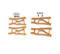 RC Swing Bras Steering Cup Set Metal Front & Rear Low Swing Bras Steering Cup Bras Axle Mount C Base pour ZD Racing 1/10 DBX-10 RC Upgrade Spare Modification Part (Orange)