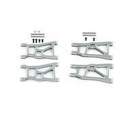 RC Swing Bras Steering Cup Set Metal Front & Rear Lower Swing Bras Steering Cup Bras Axle Mount C Base pour ZD Racing 1/10 DBX-10 RC Upgrade Spare Modification Part (Argent)