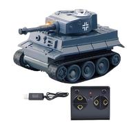 RC Tank Toy, Remote Control Vehicle, 2.68x1.57x1.54 inches, Interactive STEM Learning Model, Miniature Army Play Toy for Kids Indoor Playroom Garden Yard Outdoor Family Game Night
