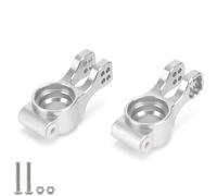 Rc Tasse Direction pour Arrma AR330187 AR330374 6S pour Talion Bloc Direction pour Typhon Moyeu Arrière Télécommande Accessoires Voiture(Silver,Rear)