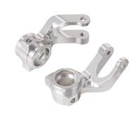 Rc Tasse Direction pour Arrma Fury Mega 1/10 Fusée Direction Avant en Aluminium pour Voiture Course RC Crawler Accessoires Mise À Niveau Remplacement Et Modification des Pièces(Silver)