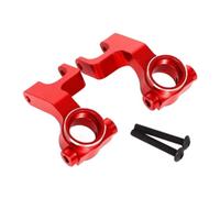 Rc Tasse Direction pour Arrma pour Gorgon 4x2 2WD 1/10 Ensemble Coupelles De Direction Avant en Alliage D'aluminium Accessoires De Voiture Monster Truck RC Pièces De Mise À Niveau(Red)