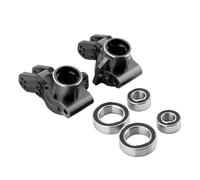 Rc Tasse Direction pour Arrma pour Kraton pour Outcast 1/8 Fusée Direction en Métal Blocs Direction pour Porte-moyeu Arrière Pièces Mise À Niveau pour Voiture RC(Black,Rear and Front)