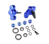 Rc Tasse Direction pour Arrma pour Kraton pour Outcast 1/8 Fusée Direction en Métal Blocs Direction pour Porte-moyeu Arrière Pièces Mise À Niveau pour Voiture RC(Blue,Front)