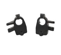 Rc Tasse Direction pour Axial pour Capra pour SCX10 III AXI03007 1/10 Boîtier De Fusées De Direction Avant Et Arrière en Alliage D'aluminium RC Crawler(Black,Front)