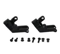 Rc Tasse Direction pour Axial pour Wraith Spawn AX90056 1/10 CNC Alliage D'aluminium pour Porte-moyeu Gauche/Droite Ensemble Fusées Direction Voitures RC Accessoires Mise À Niveau Pièces(Black)