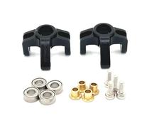 Rc Tasse Direction pour FMS FCX24M pour Camel D90 D110 pour Defender First pour Range pour Rover Found 1/24 Coupe Direction Avant Métal Pièces Détachées Voitures RC(Black)