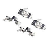 Rc Tasse Direction pour HPI pour Savage pour Flux HP 2350 XL X 4.6 5.9 21 25 SS 4.1 3.5 1/8 Bras De Fusée Avant Arrière en Aluminium C-HUB Accessoires De Voiture RC(Silver,4pcs)