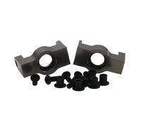 Rc Tasse Direction pour HPI Venture FJ pour Cruiser 1/10 2 Pièces Alliage Bras De Fusée De Direction Essieu Boîtier D'extrémité Ensemble Rc Modèle Voiture Chenille Accessoires(Titanium)