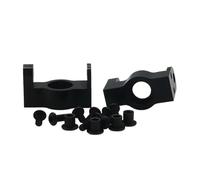 Rc Tasse Direction pour HPI Venture FJ pour Cruiser 1/10 2 Pièces Alliage Bras De Fusée De Direction Essieu Boîtier D'extrémité Ensemble Rc Modèle Voiture Chenille Accessoires(Black)