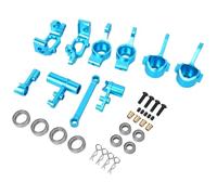 Rc Tasse Direction pour HSP pour Redcat pour Volcano EPX 1/10 Alliage D'aluminium Blocs Direction pour Porte-moyeu Servo-Sauveur Bleu Voiture RC Pièces Réparation Modification