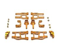 Rc Tasse Direction Pour LC PTG-2 PTG-2R 1/10 Bras Suspension Avant Arrière En Métal Ensemble Pour Porte Moyeu Direction Voiture Rc Pour Remplacement Et Utilisation De Pièces De Course(Yellow)