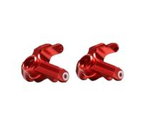 Rc Tasse Direction pour Losi pour LMT 1/8 Ensemble Bras Fusée Avant en Aluminium Voiture RC Essieu Solide Accessoires Mise À Niveau Monster Truck Pièces Rechange(Red)
