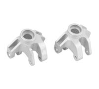 Rc Tasse Direction pour Losi pour Mini pour LMT 1/18 Fusée De Direction en Alliage D'aluminium Brossé pour Monster Truck Pièces De Mise À Niveau(Silver)