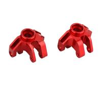 Rc Tasse Direction pour Losi pour Mini pour LMT 1/18 Fusée De Direction en Alliage D'aluminium Brossé pour Monster Truck Pièces De Mise À Niveau(Red)