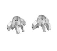 Rc Tasse Direction pour Losi pour Mini pour LMT 1/18 Fusée De Direction en Alliage D'aluminium Brossé pour Monster Truck Pièces De Mise À Niveau(Silver)