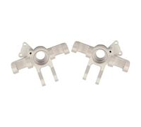 Rc Tasse Direction pour Losi pour Super pour Baja pour Rey 2.0 1/6 Fusée De Direction en Métal Camion Tout-Terrain RC Accessoires De Mise À Niveau Remplacement Modification Pièces(Silver)