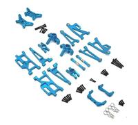 Rc Tasse Direction Pour MJX 14209 14210 1/14 Coupelle Direction Métal Supérieure Inférieure Bras Oscillant Support Tour D'amortisseur Ensemble Poteaux Carrosserie Mise À Niveau Voiture RC(Blue)