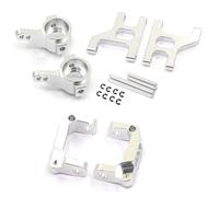 Rc Tasse Direction pour Tamiya CC01 1/10 A45F - Métal Kit Bras Suspension pour Porte-fusée Et Support Moyeu Direction Avant Voiture RC Crawler Pièces D'amélioration(Yellow)