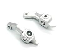 Rc Tasse Direction pour Tamiya pour Hornet pour Evo 58742 DT02 DT03 1/10 Coupe Direction Métal Voiture Télécommandée Pièces Accessoires D'amélioration(Silver)