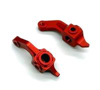 Rc Tasse Direction pour Tamiya pour Hornet pour Evo 58742 DT02 DT03 1/10 Coupe Direction Métal Voiture Télécommandée Pièces Accessoires D'amélioration(Red)