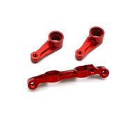 Rc Tasse Direction pour Tamiya pour Hornet pour Evo 58742 DT02 DT03 1/10 Pièce Direction Métal Accessoires Pièces Détachées Voitures Télécommandées(Red)