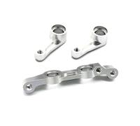 Rc Tasse Direction pour Tamiya pour Hornet pour Evo 58742 DT02 DT03 1/10 Pièce Direction Métal Accessoires Pièces Détachées Voitures Télécommandées(Silver)