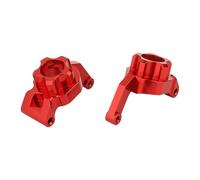 Rc Tasse Direction pour Tamiya pour TT-02B 1/10 pour Porte-fusées De Direction Avant Et Arrière en Métal pour Porte-moyeux Direction Pièces Mise À Niveau Voiture Drift RC(Red,Rear)