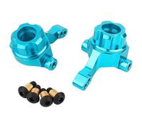 Rc Tasse Direction pour Tamiya pour TT-02B 1/10 pour Porte-fusées De Direction Avant Et Arrière en Métal pour Porte-moyeux Direction Pièces Mise À Niveau Voiture Drift RC(Blue,Front)