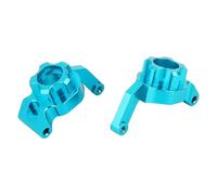 Rc Tasse Direction pour Tamiya pour TT-02B 1/10 pour Porte-fusées De Direction Avant Et Arrière en Métal pour Porte-moyeux Direction Pièces Mise À Niveau Voiture Drift RC(Blue,Rear)