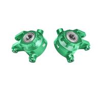 Rc Tasse Direction pour Traxxas Jato 4x4 pour VXL 1/8 GPM Alliage D'aluminium 7075 Blocs Direction Avant Roulement Surdimensionné Pièce Détachée Voiture RC(Green)